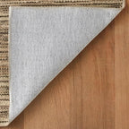 Dash & Albert Clay Natural Machine Washable Rug, 7.5 X 9.5 Feet, Natural Stripe Pattern - Premium Luxury Hotel Quality Soft Breathable Hypoallergenic Machine Washable Easy Care All Season Comfortable