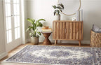 Home Dynamix Premium Sakarya Traditional Medallion Border Area Rug, Porcelain, 3'7"x5'2" Rectangle