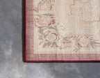 Rugs.com Chateau Collection Rug – 2' x 5' 3 Runner Red Medium Rug Perfect for Hallways, Entryways