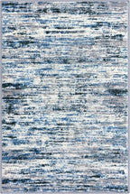 Modern Abstract 8x10 Large Machine Washable Living Room Rug Non-Slip Soft Bedroom Area Rug Grey Blue White Thin Print Faux Wool Carpet Throw Rugs for Nursery Playroom Dining Room Indoor