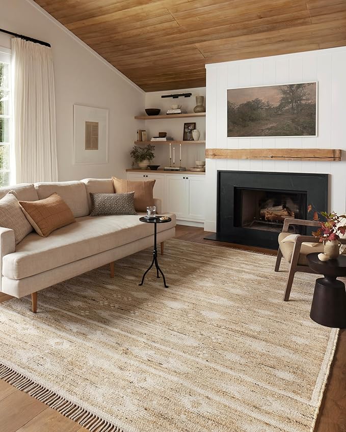 Loloi Angela Rose Rivers Collection RIV-04 Natural/Ivory 2'-6" x 7'-6" Reversible Runner Rug