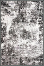Modern Abstract Entryway Rug Indoor 2x3 Washable Non-Slip Soft Black Grey Small Area Rug Kitchen Mat Thin Print Faux Wool Floor Carpet for Entrance Bedroom Office
