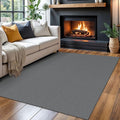 Braided Area Rug 4x6 Ft Washable Rugs for Entryway Non Slip Throw Rugs Boho Door Mat Indoor Entrance Cotton Bedroom Rug Woven Door Carpet for Foyer Bedroom Living Room, Dark Grey/Grey