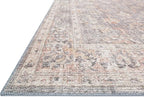 Loloi Skye Collection SKY-01 Grey/Apricot 8'-0" x 8'-0" Round Area Rug