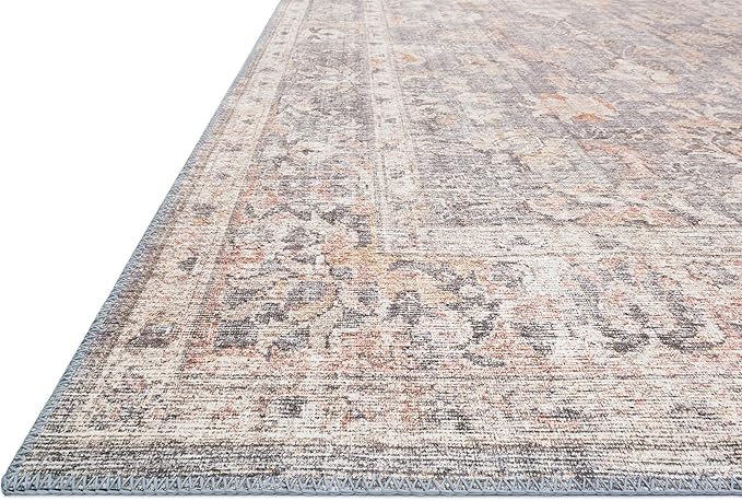 Loloi Skye Collection SKY-01 Grey/Apricot 2'-0" x 5'-0" Accent Rug