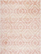 SAFAVIEH Adirondack Collection Area Rug - 9' x 12', Rose & Gold, Modern Diamond Distressed Design, Non-Shedding & Easy Care, Ideal for High Traffic Areas in Living Room, Bedroom (ADR131Q)