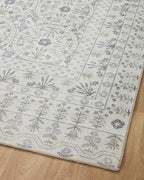 Loloi Rifle Paper Co. Maison Collection MAO-03 Rosette Ivory 3'-0" x 3'-0" Round, .19" Pile Height, Accent Rug