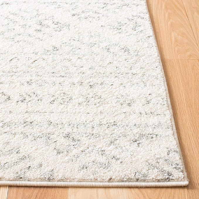 SAFAVIEH Area Rug 3x5 - Tulum Collection - Ivory & Grey, Moroccan Boho Tribal Design, Non-Shedding & Easy to Clean, Ideal for Entryway, Foyer, Accent Space, Bedroom (TUL272A)