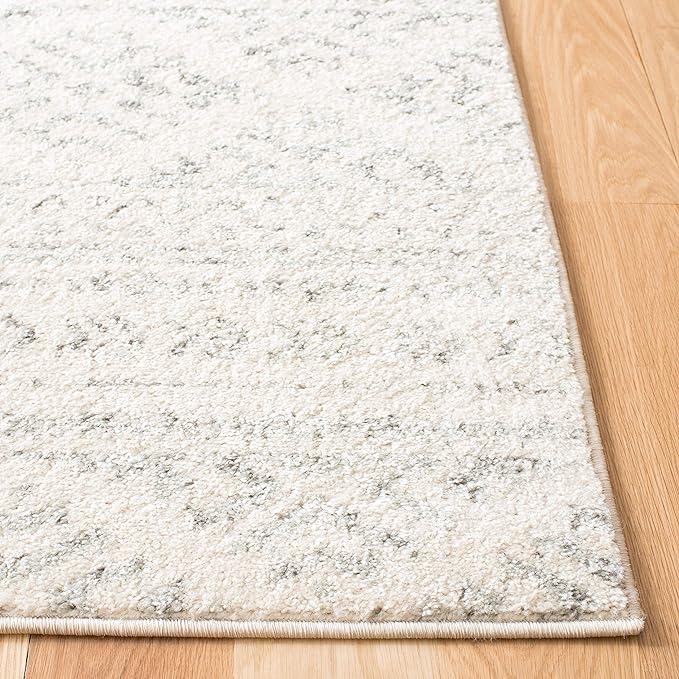 SAFAVIEH Tulum Collection Runner Rug - 2' x 11', Ivory & Grey, Moroccan Boho Tribal Design, Non-Shedding & Easy to Clean, Ideal for Living Room, Hallway, Foyer, Entryway, Bedroom (TUL272A)