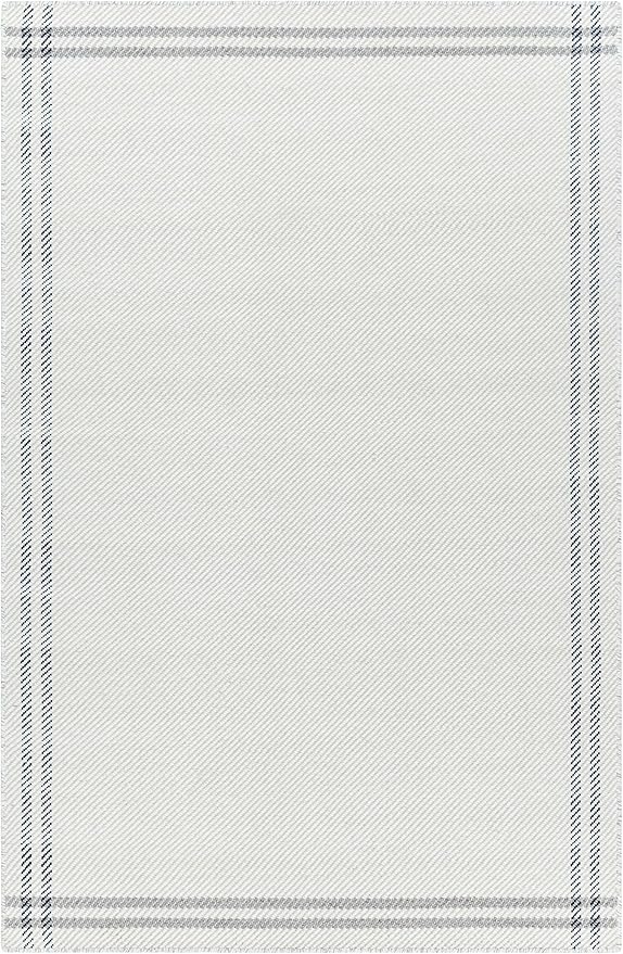 Mark&Day Wool Rugs, 2x8 Janmichael Cottage Light Silver/Charcoal Runner Area Rug, Silver Grey Carpet for Hallway, Kitchen, Bedroom or Living Room (2'6" x 8' Runner)