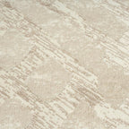 Abani Terra Cream Area Rug for Living Room, Bedroom - Rustic Modern Pattern - 8' x 10' - Durable & Easy to Clean
