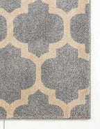 Rugs.com Lattice Collection Rug – 5' x 8' Light Gray Medium Rug Perfect for Bedrooms, Dining Rooms, Living Rooms