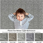 RUGSREAL Bedroom Area Rug 4x6 Modern Abstract Area Rug Stain Resistant Small Living Room Rug Contemporary Dining Room Rug Non-Slip Solid Rug Aesthetic Accent Floor Carpet for Kitchen Office, Grey