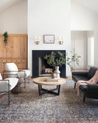 Loloi Chris Loves Julia Jules Collection JUL-06 Denim/Spice 2'-6'' x 7'-6'', .13" Pile Height, Runner Rug