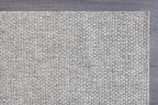 CAMILSON Easy Jute Rug 4x6, Indoor Outdoor Gray Color Farmhouse Area Rugs for Living Room Patio and Kitchen Rug, Solid Boho Woven Design, Easy-Cleaning, Washable Outside Carpet Alfombras (4 x 6)