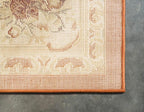 Unique Loom Versailles Collection Traditional Classic Floral Motif Area Rug (4' 0 x 6' 0 Rectangular, Terracotta/ Ivory)