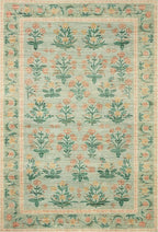 Loloi Rifle Paper Co. Eden Collection EDE-01 Mughal Rose Moss 2'-6" x 9'-6" Runner Rug feat. CloudPile™