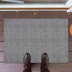 Ottomanson Mud Mat 2'7" x 4' Entryway Rug - Non-Slip Scraper Doormat for Muddy Paws, Dirt Trapping Indoor/Outdoor Mat for High-Traffic Areas, Kitchen, Garage, Patio, Gray