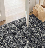 Area Rugs 4x6,Boho Vintage Oriental Washable Rugs,Collapsible Area Rug for Bedroom, Entryway, Kitchen, Bathroom