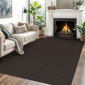 EARTHALL Washable Area Rugs 5x7 Ft Non Slip Living Room Rugs Cotton Rubber Backed Dining Room Rug Braided Bedroom Rugs Indoor Outdoor Floor Carpet for Living Room, Bedroom, Dining Room, Taupe/Coffee