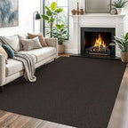 EARTHALL Washable Area Rugs 5x7 Ft Non Slip Living Room Rugs Cotton Rubber Backed Dining Room Rug Braided Bedroom Rugs Indoor Outdoor Floor Carpet for Living Room, Bedroom, Dining Room, Taupe/Coffee