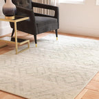 SAFAVIEH Adirondack Collection Area Rug - 10' x 14', Ivory & Green, Contemporary Design, Stain Resistant, Ideal for High Traffic Areas in Living Room, Bedroom & Dining Room (ADR131X-10)