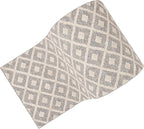 Well Woven Custom Size Hallway Stair Runner - Choose Your Length - Ainsley Ivory Diamond Trellis Geometric Tribal - 31 Inches Wide x 95 Feet Long Runner (31" x 95' Runner) Rug