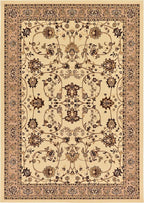 Unique Loom Sialk Hill Collection Area Rug - Washington (7' 1" x 10' Rectangle Ivory/Black)