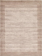 Rugs.com Angelica Collection Rug – 9' x 12' Beige Medium Rug Perfect for Living Rooms, Large Dining Rooms, Open Floorplans