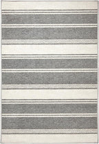 Dash & Albert Bowman Stripe Grey Machine Washable Rug, 7.5 X 9.5 Feet, Grey Stripe Pattern - Premium Luxury Hotel Quality Soft Breathable Hypoallergenic Machine Washable Easy Care All Season