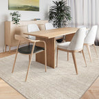 Valenrug Washable Rugs 3x5 - Stain Resistant 3x5 Area Rugs for Living Room, Non Slip Backing Printed Rugs for Bedroom, Folable Machine Washable Area Rug(3'x5', Beige)