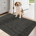COSY HOMEER-Door-Mat Dirt Trapper Entryway Rugs 24"x36" Non Slip Washable Entrance Mats Absorbent Welcome Mat Low Profile Dog Door Mats for Front Back Doomats and Wet Shoes,Dark Grey