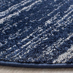 SAFAVIEH Adirondack Collection Area Rug - 11' Round, Navy & Grey, Modern Ombre Design, Non Shedding & Easy to Clean, Ideal for Living Room, Bedroom, Office, Dining Space (ADR113E)