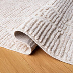 SAFAVIEH Area Rug 8x10 - Marrakech Collection - Large - Beige, Moroccan Boho Tribal Tassel Design, Non-Shedding & Easy Cleaning, Ideal for Living Room, Bedroom, Office, Dining Space (MRK517C)