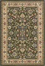 Unique Loom Sialk Hill Collection Area Rug - Washington (6' 1" x 9' Rectangle Green/Hunter Green)