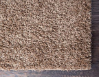 Unique Loom Solid Shag Collection Area Rug (2' 6" x 16' 5" Runner, Sandy Brown)