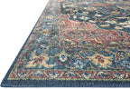 Loloi Skye Collection SKY-08 Denim/Brick 7' x 9' Oval Area Rug