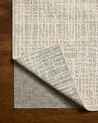 Loloi Amber Lewis Bexley Collection BEX-07 Natural/Dove 9' x 13' Area Rug Neutral, Textured, Living, Bedroom, Dining, Carpet