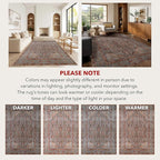Kuden 2x3 Small Rug, Machine Washable, Non-Slip Backing, Vintage Style, Soft, Low Pile, Area Rugs for Entryway Kitchen Indoor Entrance