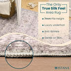 Istana 5 x 7 Area Rugs - Pale Rose Beige Area Rug - Kid & Pet Friendly Area Rug Boho for Living Room - Non-Shedding & Foldable Rug for Dining Room - Eco-Friendly Materials for 5x7 Area Rugs Boho