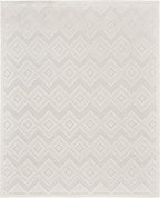 Nourison Home Versatile Ivory White 10' x 14' Area Rug - Easy Clean, Non Shedding, Bed Room, Living Room, Dining Room, Kitchen (10' x 14')