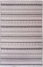 Alfa Rich 4x6 White Black Gray Washable Area Rugs for Living Room Bedroom Kitchen Cotton Decor Rug