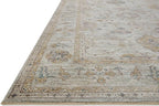 Loloi Magnolia Home by Joanna Gaines Millie Collection MIE-02 Sky/Gold 7'-10" x 10', .25" Pile Height, Area Rug