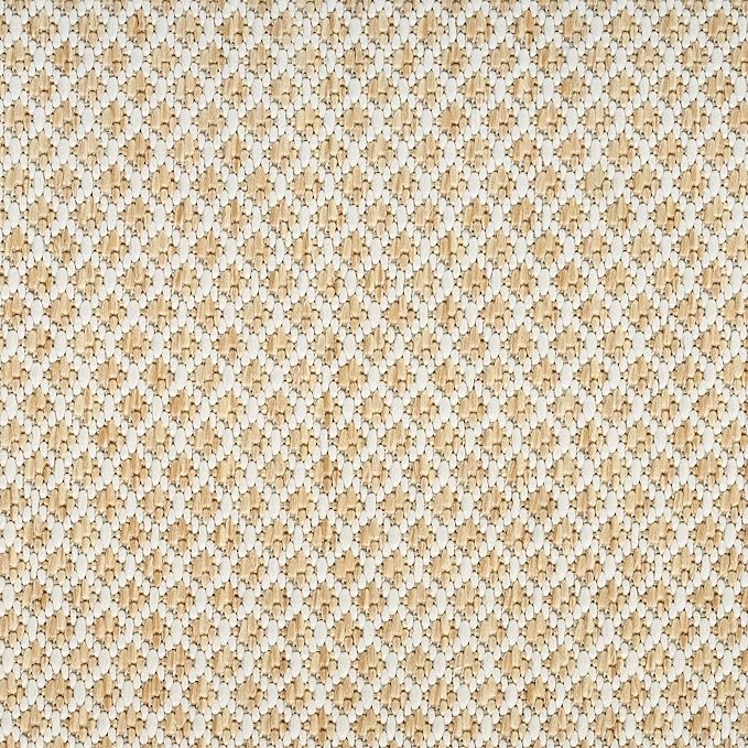 Nourison Home Courtyard Natural 2' x 6' Area Rug - Easy Clean, Non Shedding, Bed Room, Living Room, Dining Room, Kitchen (6' Runner)