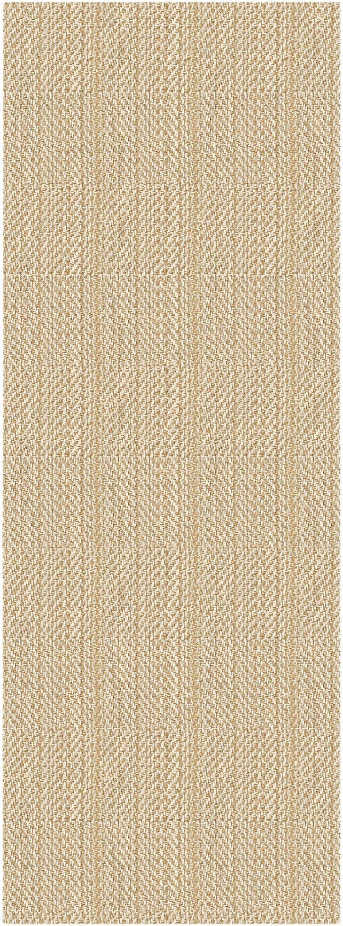 IOHOUZE Washable Runner Rug 3x8 Non Slip Rubber Backed Wide Hallway Runner Entryway Runner Indoor, Kitchen Rugs Woven Floor Carpet for Hall Entrance Bedroom, Warm Beige/Orange/Apricot