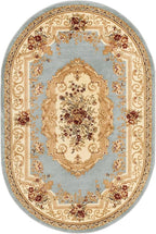 Rugs.com Chateau Collection Rug – 8' x 11' Cream Medium Rug Perfect for Living Rooms, Large Dining Rooms, Open Floorplans