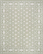 Nourison Home Grace Sage 5'3" x 7'3" Area Rug - Easy Clean, Non Shedding, Bed Room, Living Room, Dining Room, Kitchen (5' x 7')