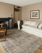 Loloi Chris Loves Julia Jules Collection JUL-09 Ink/Terracotta 7'-6'' x 9'-6'', .13" Pile Height, Area Rug
