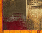 Unique Loom Barista Collection Area Rug - Timor (2' 2" x 3' 1" Rectangle, Multi/ Red)
