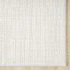 Abani Cream Area Rug - 5' x 8' - Living Room & Bedroom - Textured Weave Design - Indoor Use - Easy to Clean, Stain Resistant, Non-Shedding - Neutral Collection